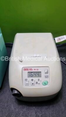 Mixed Lot Including 1 x MGE SAM e.p.s Suction Unit with Cup (Powers Up) and 1 x Breas 10 CPAP Unit Powers Up) *SN 05120965 / V050324* - 4