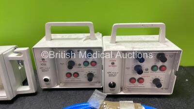 Mixed Lot Including 2 x APC Medical Model 4170 Bedside Monitors, 1 x Philips M8048A Module Rack, 1 x N20 Hose, 1 x Finesse Footswitch, 1 x SpO2 Finger Sensor and 1 x Otoscope - 2