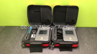 2 x Philips Heartstart FR3 Defibrillators in Carry Cases (Both Power Up with Stock Battery, Batteries Not Included) *SN C18D-00897 / C18D-00894*