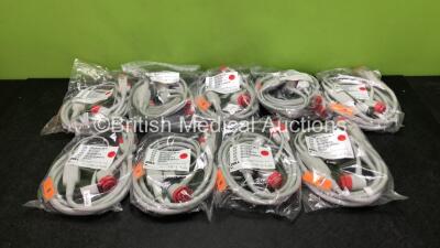 9 x Zoll Onestep 8009-0750 Pacing Cables