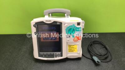 Philips Heartstart MRx Defibrillator Including Pacer, ECG and Printer Options with 1 x Paddle Lead, 1 x Philips M3538A Battery and 1 x Philips M3539A Module (Powers Up) *SN US00330798*