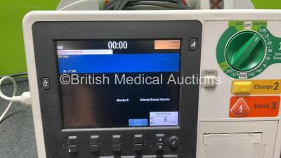 Philips Heartstart XL+ Defibrillator Including ECG and Printer Options with 1 x Paddle Lead, 1 x 3 Lead ECG Lead and 1 x Battery (Powers Up) *SN US31410816* - 2