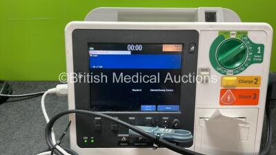 Philips Heartstart XL+ Defibrillator Including ECG and Printer Options with 1 x Paddle Lead, 1 x 3 Lead ECG Lead and 1 x Battery (Powers Up) *SN US31410944* - 2