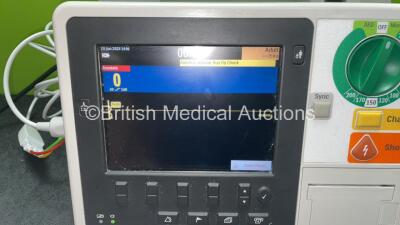 Philips Heartstart XL+ Defibrillator Including ECG and Printer Options with 1 x Paddle Lead, 1 x 3 Lead ECG Lead and 1 x Battery (Powers Up) *SN US31410966* - 2