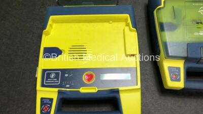 3 x Cardiac Science Powerheart AED G3 Automated External Defibrillators with 3 x Batteries (2 x Power Up, 1 x No Power, All with Damage to Casing - See Photos) - 7