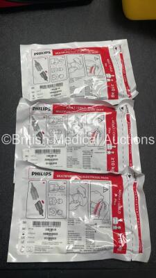 2 x Philips Heartstart FR2+ Defibrillators with 4 x Batteries *Install Dates 12-2025, 12-2025, 02-2025, 06-2021 * 3 x Philips Electrodes *Instal Dates all 02-2024* (Both Power Up and Pass Self Tests) *SN 0505151434, 0810800072* - 5