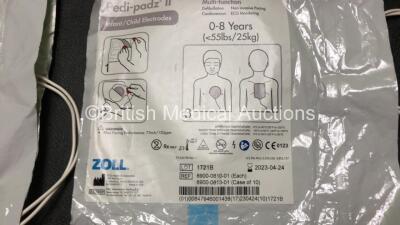 3 x Zoll AED Plus Defibrillators with 3 x Electrode Packs *All Expired* (Untested Due to No Batteries) - 6