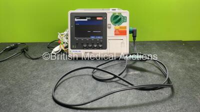 Philips Heartstart XL+ Defibrillator Including ECG and Printer Options with 1 x Paddle Lead, 1 x 3 Lead ECG Lead and 1 x Battery (Powers Up) *SN US31410814*