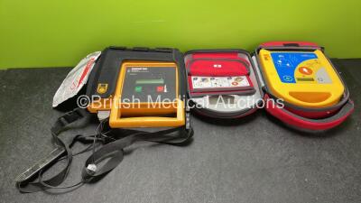 Job Lot Including 1 x Medtronic Lifepak CR Plus Defibrillator (Shutter Clip Broken) and 1 x Saverone Defibrillator In Carry Case (Both No power Suspected Flat Batteries)