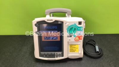 Philips Heartstart MRx Defibrillator Including Pacer, ECG and Printer Options with 1 x Paddle Lead, 1 x Philips M3538A Battery and 1 x Philips M3539A Module (Powers Up) *SN US00330795*