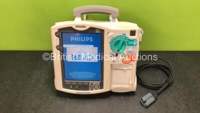 Philips Heartstart MRx Defibrillator Including Pacer, ECG and Printer Options with 1 x Paddle Lead, 1 x Philips M3538A Battery and 1 x Philips M3539A Module (Powers Up) *SN US00324355*