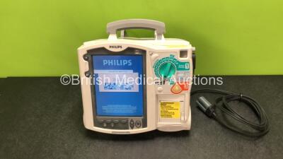 Philips Heartstart MRx Defibrillator Including Pacer, ECG and Printer Options with 1 x Paddle Lead, 1 x Philips M3538A Battery and 1 x Philips M3539A Module (Powers Up) *SN US00324354*