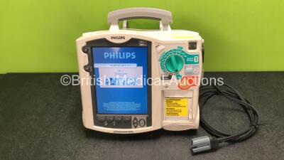 Philips Heartstart MRx Defibrillator Including Pacer, ECG and Printer Options with 1 x Paddle Lead, 1 x Philips M3538A Battery and 1 x Philips M3539A Module (Powers Up) *SN US00324357*