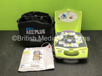 Zoll AED Plus Defibrillator with 1 x Electrode Pads *Expires 05/2024* in Carry Bag (Powers Up)