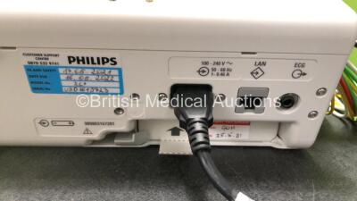 Philips Heartstart XL+ Defibrillator Including ECG and Printer Options with 1 x ECG Lead, 1 x Paddle Lead and 1 x Battery (Powers Up) *SN USD1615723* - 5