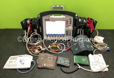 GS Corpuls3 Slim Defibrillator Ref : 04301 with Corpuls Patient Box Ref : 04200 with Pacer, Oximetry, ECG-D, ECG-M, CO2, CPR, NIBP and Printer Options, 4 and 6 Lead ECG Leads, SPO2 Finger Sensor, NIBP Cuff and Hose, CO2 Cable, Paddle Lead, 3 x Batteries a