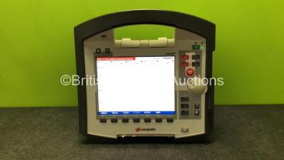 GS Corpuls3 Slim Defibrillator Ref : 04301 with Corpuls Patient Box Ref : 04200 with Pacer, Oximetry, ECG-D, ECG-M, CO2, CPR, NIBP and Printer Options, 2 x Batteries and Corpuls Display Unit *Mfd - 2013 / 2014* (Powers Up and Passes Self Test) *13851284 /