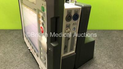 GS Corpuls3 Slim Defibrillator Ref : 04301 with Corpuls Patient Box Ref : 04200 with Pacer, Oximetry, ECG-D, ECG-M, CO2, CPR, NIBP and Printer Options, 2 x Batteries and Corpuls Display Unit *Mfd - 2013 / 2014* (Powers Up and Passes Self Test) *13851284 / - 3