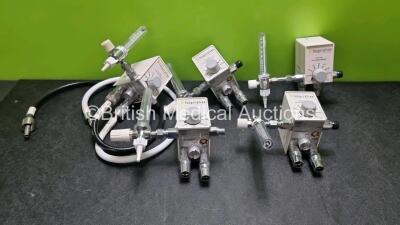 5 x Inspiration Healthcare Low Flow Air-Oxygen Blenders with Flowmeters