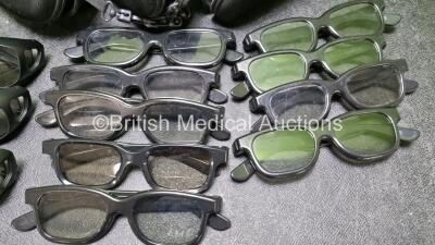 Job Lot of 3D GLasses Including 9 x Real 3D, 2 x Panasonic and 1 x Karl Storz - 2