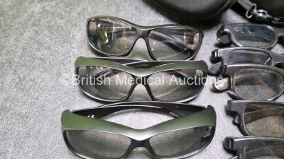 Job Lot of 3D GLasses Including 9 x Real 3D, 2 x Panasonic and 1 x Karl Storz - 3