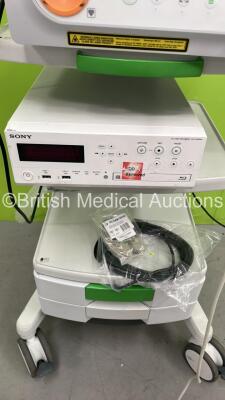 Novadaq PinPoint Fluorescence Imaging Video Processor / Illuminator Model PC9001 with PinPoint S1 Camera Head and Sony HVO-1000MD HD Video Recorder (Powers Up) *S/N PI17191099 / PS17100783* - 6