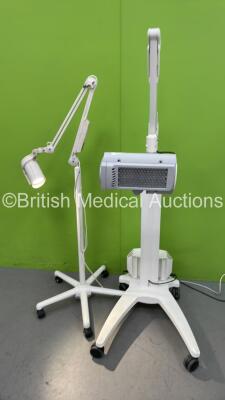 1 x Galderma CL128 Lamp on Stand (No Power) and 1 x Luxo Patient Examination Lamp on Stand (Powers Up with Good Bulb) *S/N 3306*