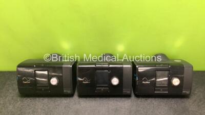 3 x ResMed AirSense 10 Elite CPAP Units with 1 x Power Supply (All Power Up) *SN 23183026589 / 23193504931 / 23192523349*