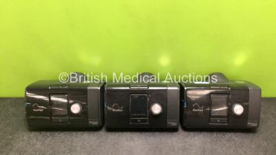 3 x ResMed AirSense 10 Autoset CPAP Units with 2 x Power Supplies (All Power Up, 1 x Faulty Screen - See Photos) *SN 23212324317 / 23161242944 / 23192402092*