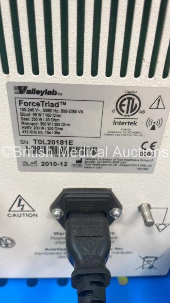 Valleylab Force Triad Electrosurgical / Diathermy Unit Version 3.40