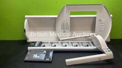 Mixed Lot Including 1 x Carefusion Microlab Spirometer (Powers Up with Damage-See Photo) 1 x Cardinal Health Alaris DS Docking Station (Powers Up) 1 x Seca Model 416 Weighing Scale Unit and 1 x Giraffe Scale REF M1147632 Plate *SN DS80081843, 54162931580