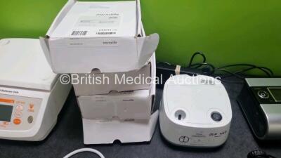 Mixed Lot Including 1 x Welch Allyn Ref 49000 Headlight, 4 x Microlife Blood Pressure Monitors, 1 x Digi Weighing Scales, 1 x Philips Respironics Innospire Essence Nebulizer, 1 x ResMed S9 Autoset CPAP and 1 x ResMed S8 Escape CPAP - 3