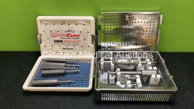 Job Lot Including 1 x Gramedica HyProCure Set and 1 x Biomet Microplasty Stem and Head Removal Set in Trays *Incomplete - See Photos)