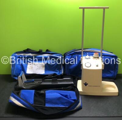 Job Lot Including 3 x Therapy Equipment Kit Bags and 1 x Therapy Equipment Suction Unit (Powers Up) *GH*