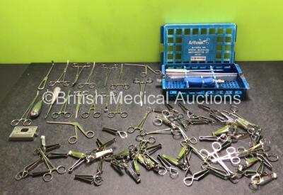 Job Lot of Various Surgical Instruments Including 1 x Arthrex Instrumentation Set