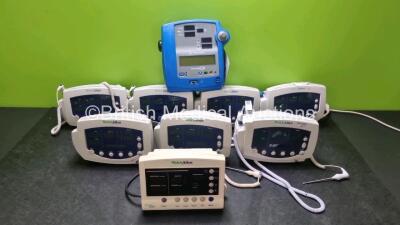 Job Lot Including 1 x GE Dinamap Pro 300V2 Vital Signs Monitor, 7 x Welch Allyn 53N00 Vital Signs Monitors and 1 x Welch Allyn 52000 Vital Signs Monitor