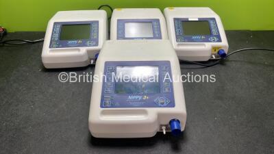 4 x B&D Electromedical Nippy 3+ Ventilators (All Power Up) *GL*