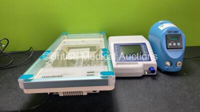 Mixed Lot Including 1 x Medela BiliBed Phototherapy System (Powers Up) 1 x B&D Electromedical Nippy 3+ Ventilator (Powers Up) 1 x Medivators Scope Buddy Model ECA-1000 Endoscope Flushing Aid (Untested Due to No Power Supply) *RI*