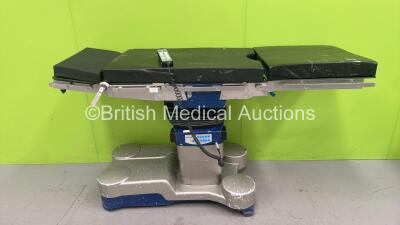 Maquet Model 1133.02B2 Electric Operating Table Model with Controller and Cushions (Powers Up with Damage to Base-See Photos) *RI*