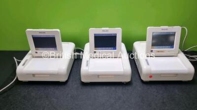 3 x Philips Avalon FM30 Fetal Monitors (All Power Up) *SN DE53110176 / DE53110201 / DE53111110*