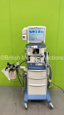 Drager Fabius Tiro Anaesthesia Machine Software Version 3.37B - Total Running Hours 9393 - Total Ventilator Hours 14 with GE Carescape B650 Monitor with E-sCAIO Gas Module and D-Fend Pro Water Trap and Hoses (Powers Up) *S/N ASEH-0206*