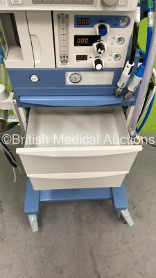 Drager Fabius Tiro Anaesthesia Machine Software Version 3.37B - Total Running Hours 9393 - Total Ventilator Hours 14 with GE Carescape B650 Monitor with E-sCAIO Gas Module and D-Fend Pro Water Trap and Hoses (Powers Up) *S/N ASEH-0206* - 6