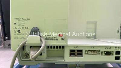 Drager Fabius Tiro Anaesthesia Machine Software Version 3.37B - Total Running Hours 9393 - Total Ventilator Hours 14 with GE Carescape B650 Monitor with E-sCAIO Gas Module and D-Fend Pro Water Trap and Hoses (Powers Up) *S/N ASEH-0206* - 8