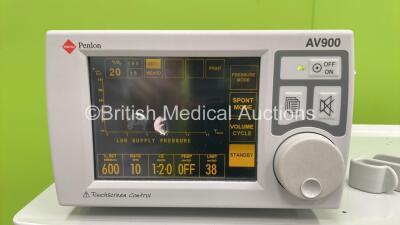 InterMed Penlon Prima SP Anaesthesia Machine with InterMed Penlon AV900 Ventilator, Bellows, Absorber and Hoses (Powers Up) *S/N SP0602 41* - 2