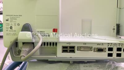 Drager Fabius Tiro Anaesthesia Machine Software Version 3.37B- Total Running Hours 2350 - Total Ventilator Hours 30 with GE Carescape B650 Monitor and Hoses (Powers Up) *S/N ASEH-0199* - 7