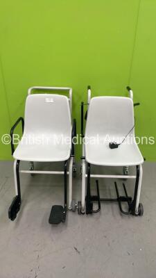 1 x Marsden Wheelchair Weighing Scales and 1 x Seca Wheelchair Weighing Scales (Missing Panel - See Picture) *S/N 21505922*