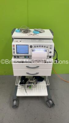 GE 250cx Series Fetal Monitor on Stand with 2 x Transducers (Powers Up) *A/N 200 13 0128*