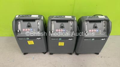 3 x AirSep VisionAire 5 Oxygen Concentrators (All Power Up) *S/N GPB0119380513 / GPB0120130643 / GPB0120120027*