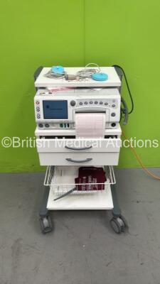 GE 250cx Series Fetal Monitor on Stand with 2 x Transducers (Powers Up) *A/N 200 13 0129*