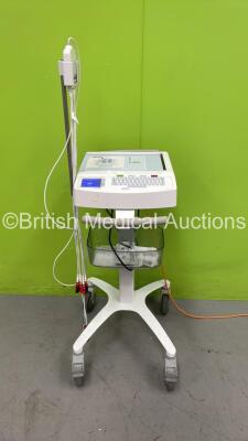 Mortara ELI 250c ECG Machine on Stand with 10 Lead ECG Leads (Powers Up) *A/N 200 17 0317*